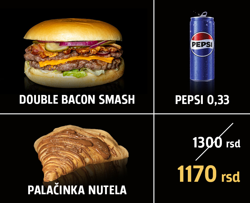 Fast food Havarija | Smash Burger Combo