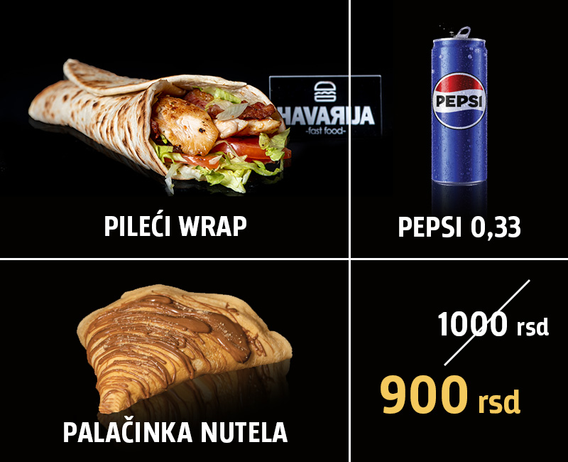 Fast food Havarija | Pileći Wrap