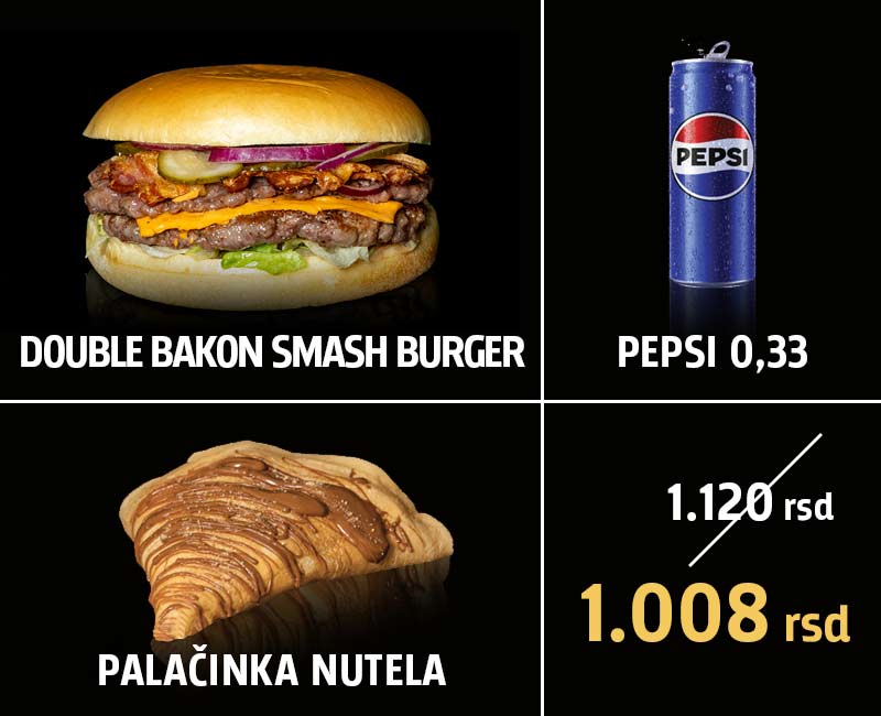 Fast food Havarija | Smash Burger Combo